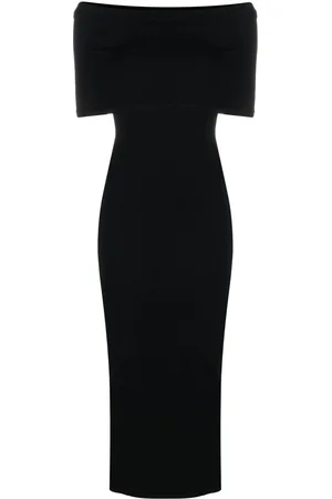 WARDROBE.NYC Off-shoulder ribbed dress