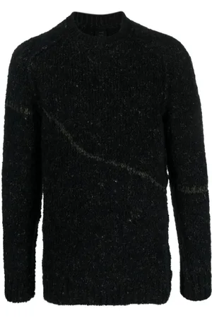 TRANSIT Mélange-effect stripe-detail jumper