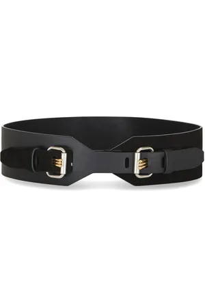 Etro Double-buckle leather belt
