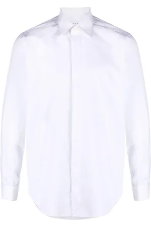 Xacus Pointed-collar cotton shirt