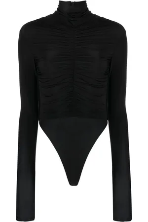 ALEX PERRY Draped long-sleeve body