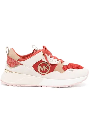 Michael Kors Emmett Strap Logo Print Lace-Up Platform Sneakers