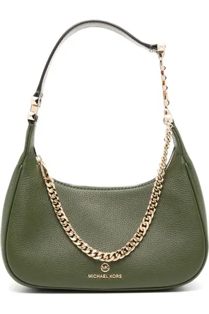 Michael Kors Signature Logo-print Small Hally Shoulder Bag: Handbags