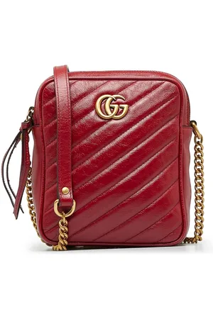 Gg marmont tall best sale chevron leather crossbody bag