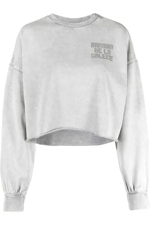 Musium Div. Studded cropped sweatshirt