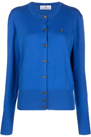 Vivienne Westwood Orb-embroidered fine-knit cardigan