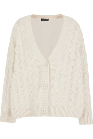 Armani Exchange Button-up cable-knit cardigan
