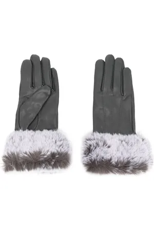 Dents Sarah faux-fur trim gloves
