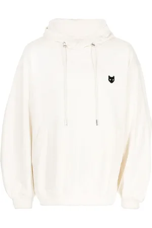 SONGZIO Panther-patch cotton hoodie