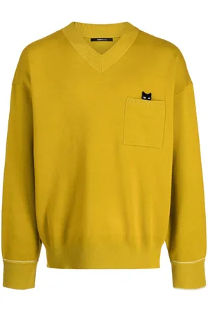 SONGZIO Trace Pocket Panther V-neck jumper
