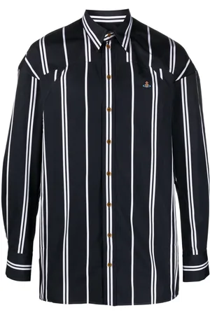 Vivienne Westwood Orb-logo stripe-print shirt