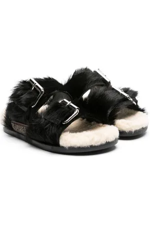 Dsquared2 Faux-fur buckled sandals