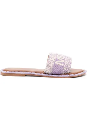 De Siena shoes Miami beaded leather sandals