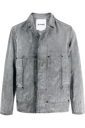 SUNNEI Concealed-fastening denim cotton jacket