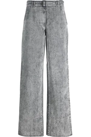 SUNNEI Flocked straight-leg jeans