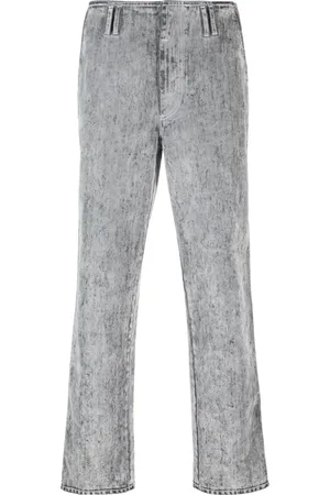 SUNNEI Flocked straight-leg jeans