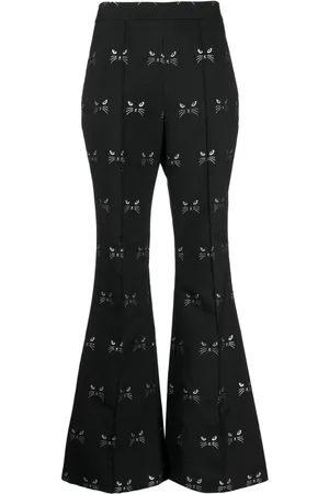 Macgraw Circa 72 patterned jacquard flared trousers