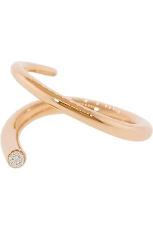 Kat Kim 18kt rose diamond Crescendo Pin ring