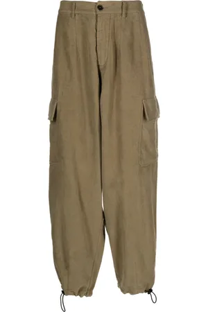 Universal Works Drop-crotch cotton cargo trousers