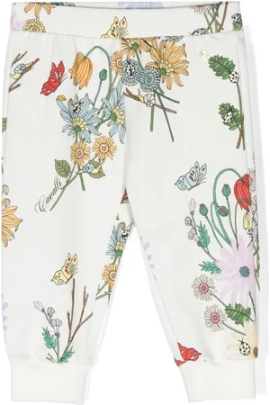 Roberto Cavalli Floral-print cotton trousers