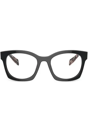 Prada Logo-lettering D-frame glasses