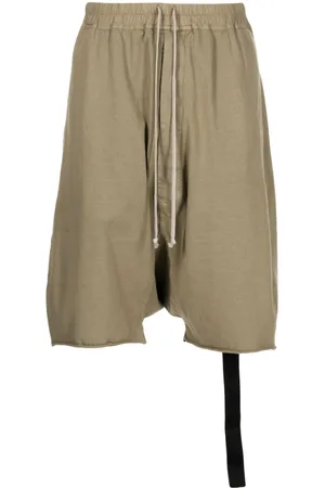 Rick Owens Drop-crotch knee-length shorts