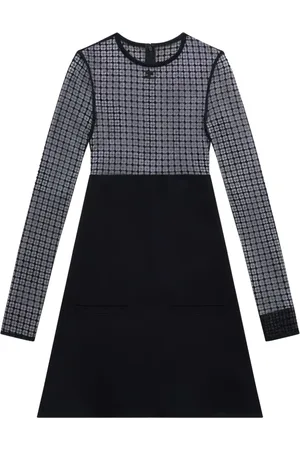 Courrèges Lace panelled minidress
