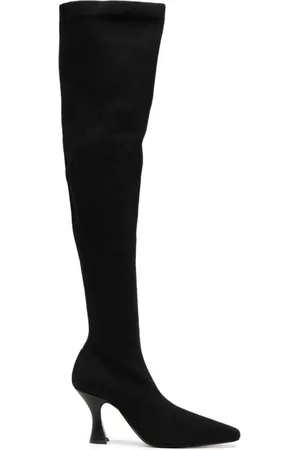 Neous 80mm leather knee boots