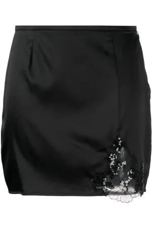 FLEUR DU MAL Violet sequinned skirt