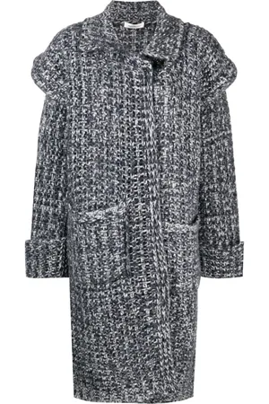 There Was One Single-breasted knitted coat