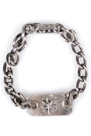WERKSTATT:MÜNCHEN Palm cable-link chain detailing bracelet