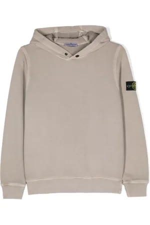 Stone Island Compass-badge cotton hoodie
