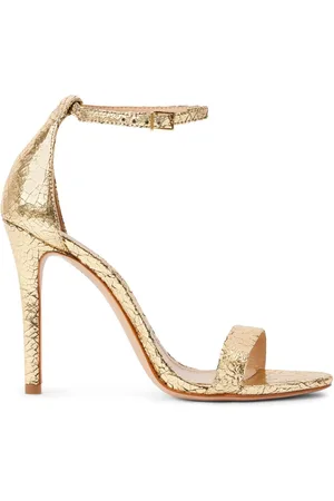 Schutz Gisele 105mm metallic-finish sandals