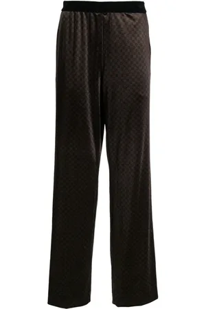 Balmain Monogram-jacquard straight-leg trousers