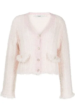 B+AB Frayed striped cardigan