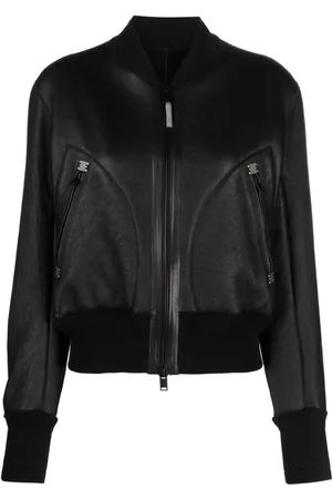 ISAAC SELLAM EXPERIENCE Zip-up leather bomber jacket