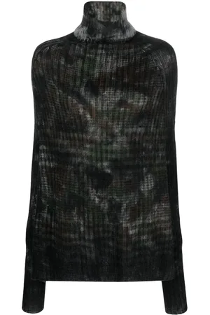 Faliero Sarti Abstract-pattern print wool-blend jumper