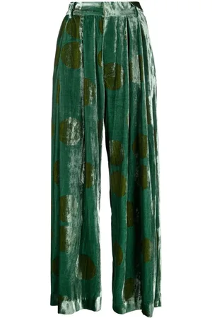 UMA WANG Pleat-detail wide-leg trousers