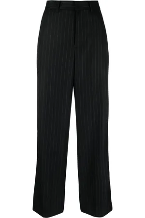 SACAI Pinstripe wool cropped trousers