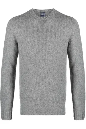 FEDELI Mélange-effect brushed jumper