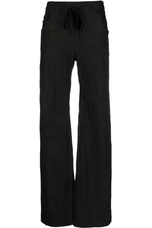 ISAAC SELLAM EXPERIENCE Straight-leg leather trousers