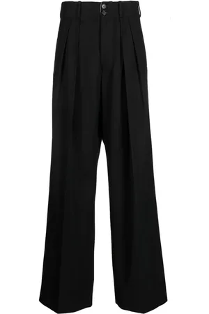 Plan C Pleated wide-leg trousers
