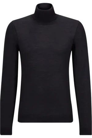 HUGO BOSS Cotton roll-neck jumper