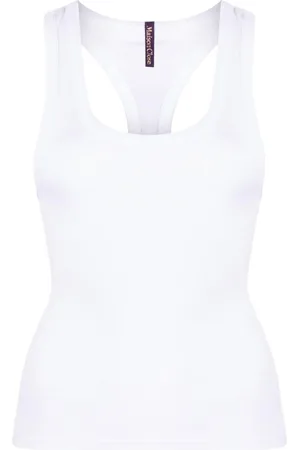 MAISON CLOSE Scoop-neck organic cotton-blend top