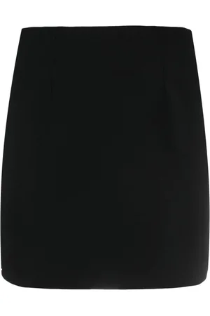 MAISON CLOSE Logo-patch lace-detailing skirt