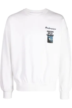 Musium Div. Painterly-print jersey sweatshirt
