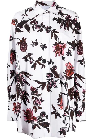 Patou Floral mini shirtdress