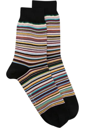 Paul Smith Logo-print striped ankle socks