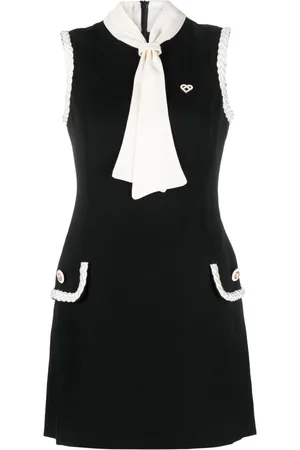 Casablanca Jacky slogo-embroidered minidress