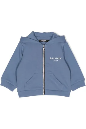 Balmain Logo-print zipped hoodie